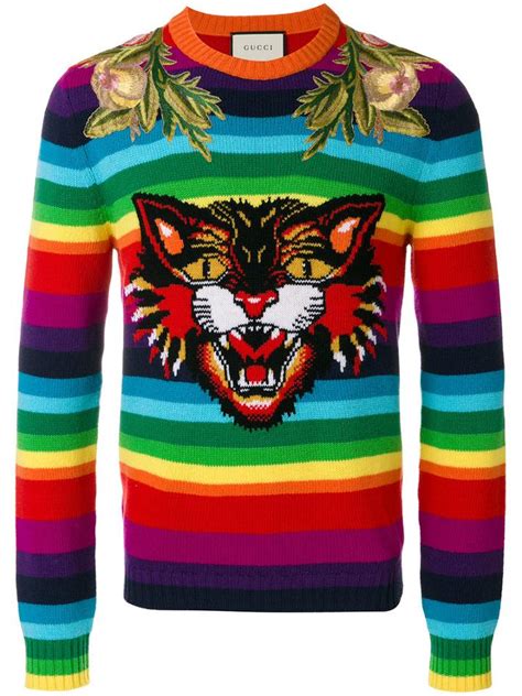 gucci cat hat sweater|gucci angry cat sweater.